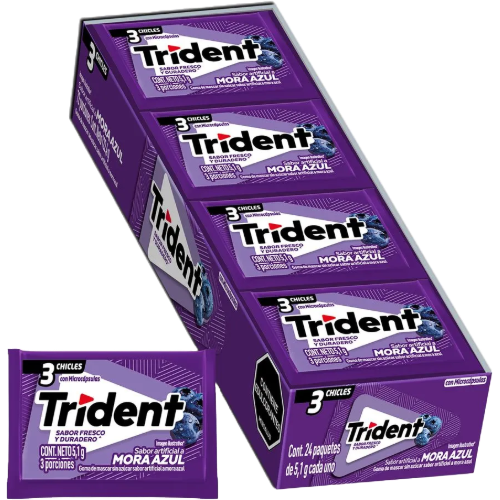 Trident Mora Azul x 24